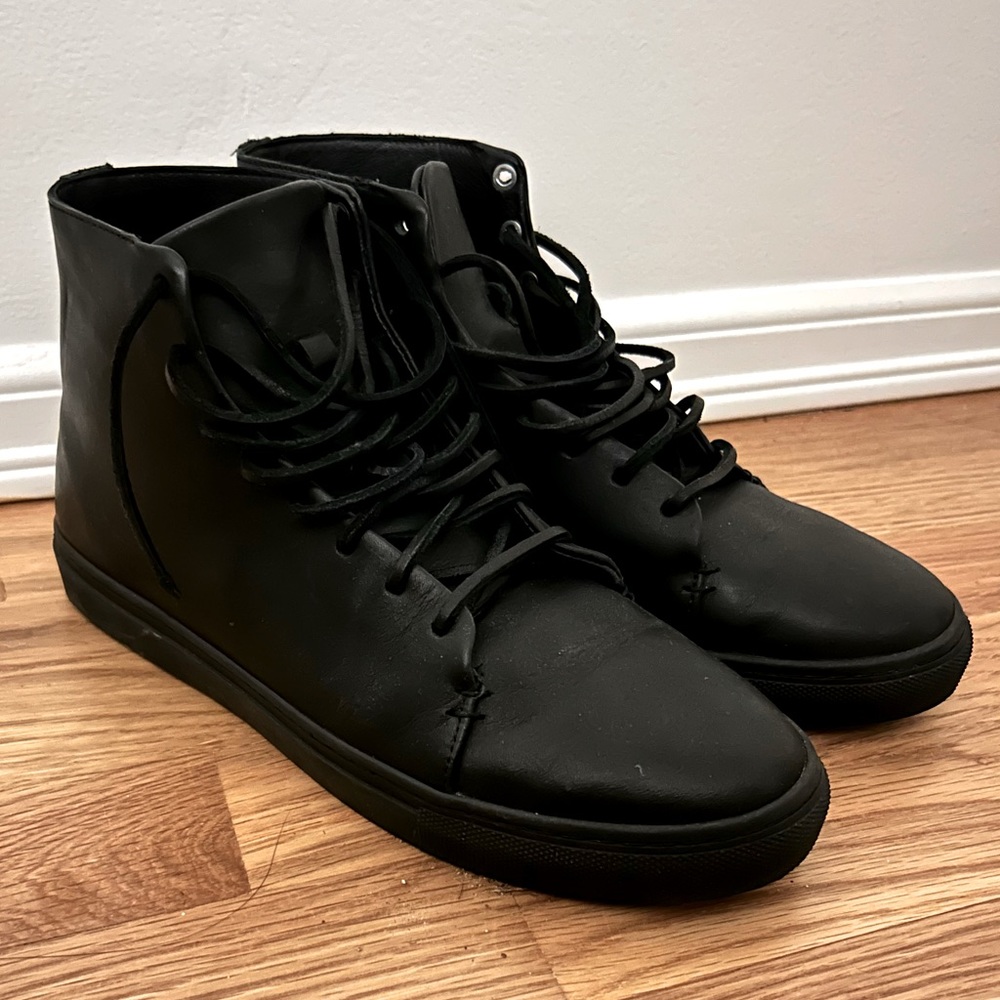 Thursday Boot Co Black Vachetta High Top